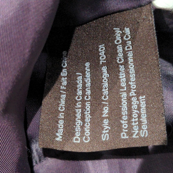 Danier Purple Leather Jacket - Picture 7 of 7